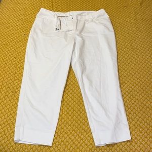 Lane Bryant size 24 white ankle dress pant